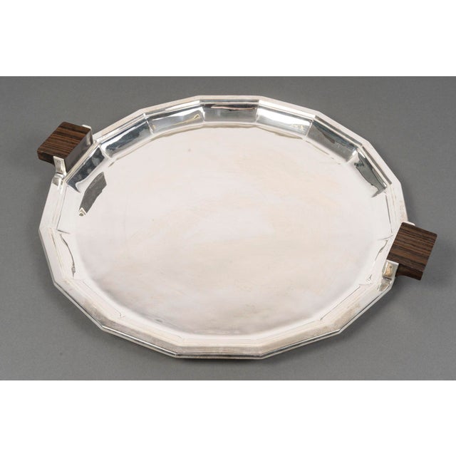 Silver Tray by Jean E . Puiforcat, 1927 For Sale - Image 8 of 8