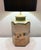 Late 20th Century table lamp from Wildwood Lamps of Rock Mountain, North Carolina. Features a hand-painted pine tree and...