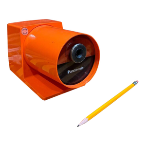 Vintage Mid Century Orange Panasonic Pencil Sharpener