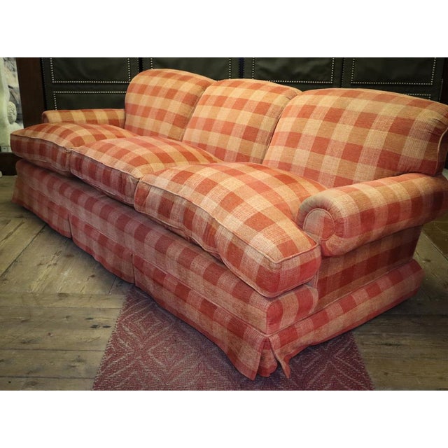 Large Gingham Three-Seater Sofa by George Smith, 2010s For Sale - Image 18 of 18