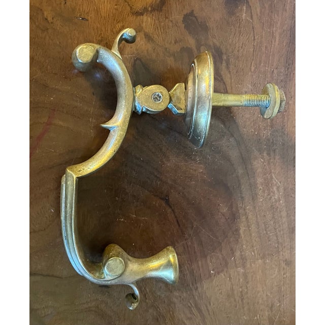 Large Antique 19th Century Georgian Style Heavy Cast Brass Doctor's Door Knocker For Sale - Image 4 of 13