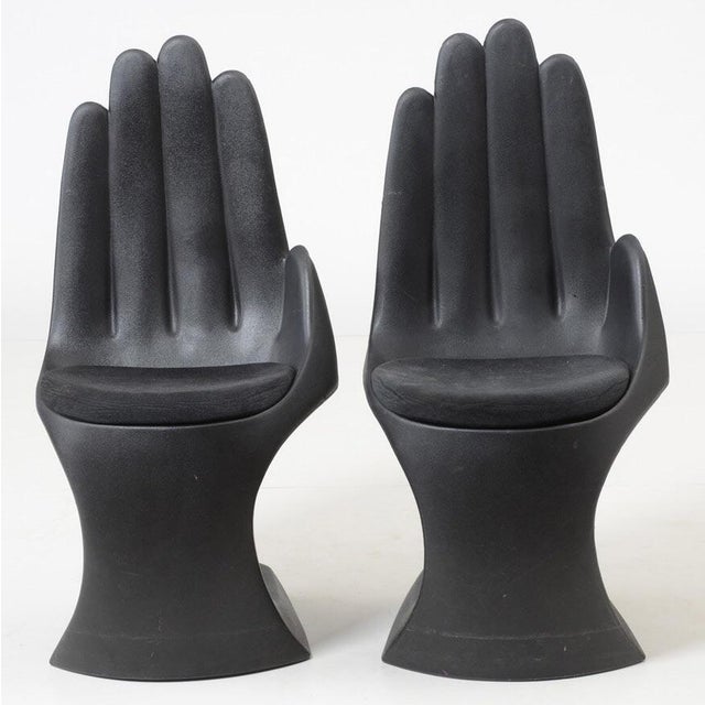 Modern Hand Shaped Chairs a Pair Chairish