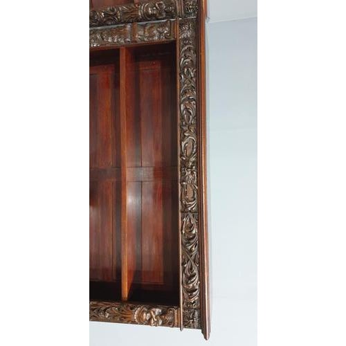 Mahogany Open Adjustable Library Bookcases, Set of 2 For Sale - Image 6 of 14