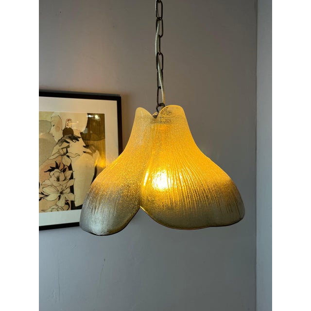Brown Hanging Lamp in Glass by Peill & Putzler For Sale - Image 8 of 11