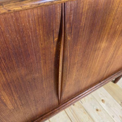 Mid-Century Teak Sideboard with Retractable Doors, 1960s For Sale - Image 9 of 11