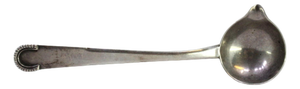 Plain Silver Sauce Spoon with Raised Handle