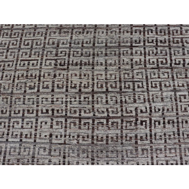 Modern Khotan Wool Rug in Brown by Keivan Woven Arts 10'8 X 14'2 For Sale - Image 9 of 11