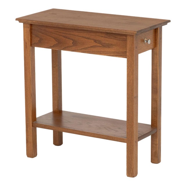 Modern Oak Side Table For Sale
