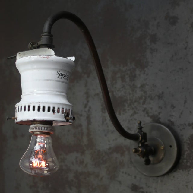 Antique German Sconce Wall Lamp, 1910 For Sale - Image 6 of 10