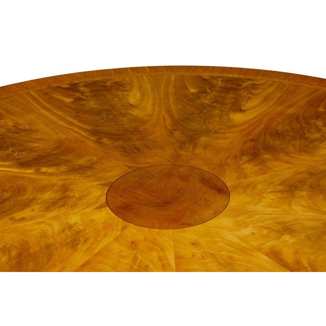 Brown Large Antique Sheraton Inspired Dining Table, 1990 For Sale - Image 8 of 10