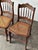 Brown Antique Set of 4 Turned-Spindle Cane Seat Dining Chairs For Sale - Image 8 of 18