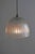Peill & Putzler Pendant light Ribbed frosted glass with "drop" design Aluminum Simple 1970s design Heavy construction...