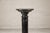 Vintage Black Marble Column Pedestal with White Veining and Stepped Base For Sale - Image 9 of 12