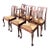 Vintage Chippendale Rush Seat Dining Chairs - Set of 6 For Sale