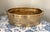 Hollywood Regency Solid Brass Embossed Oval Bowl or Planter With Handles For Sale - Image 3 of 7