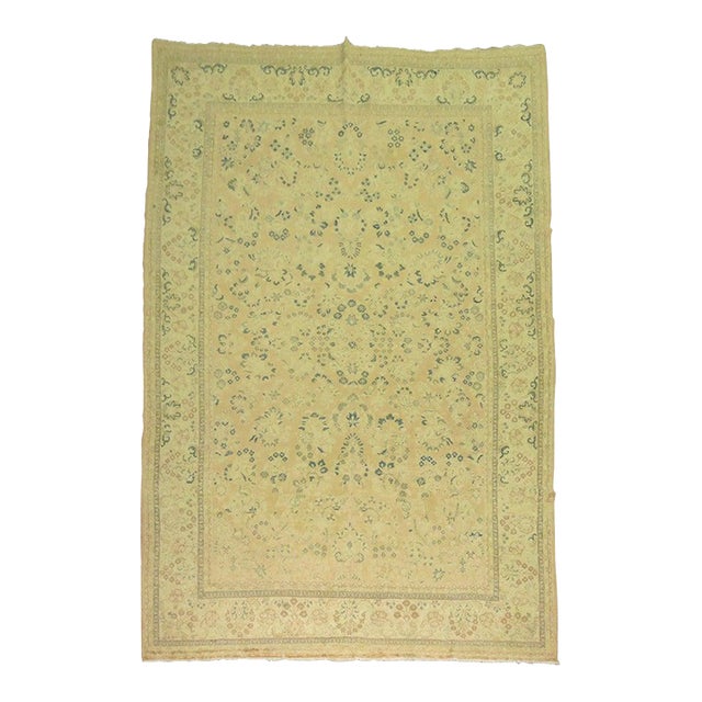 Late 20th Century Persian Floral Rug For Sale