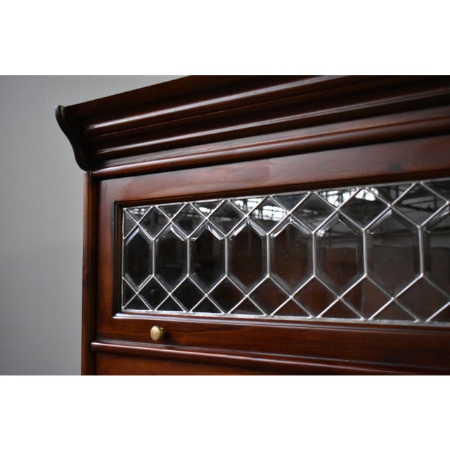 Victorian Legacy 5 Stack Barrister Bookcase - Brown Walnut For Sale - Image 3 of 10