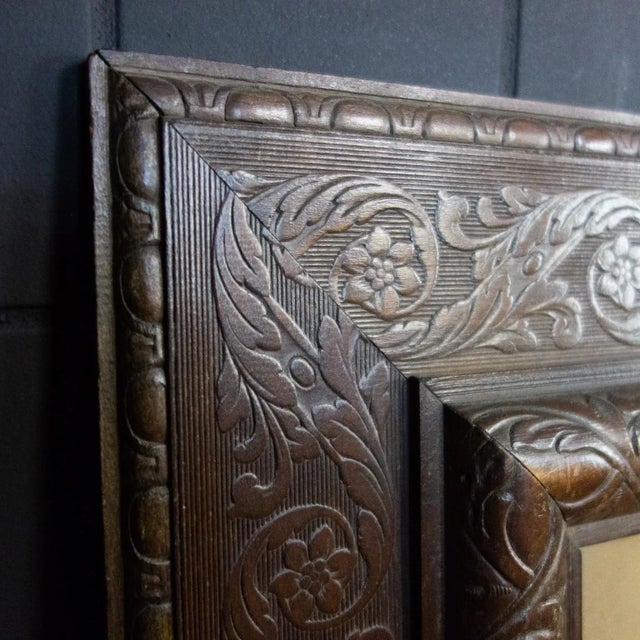 Photo of a Boy in Large Decorative Frame, 1920s For Sale - Image 4 of 6