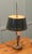Green Toleware and Brass Twin Bouillotte Desk Lamp For Sale - Image 6 of 7