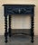 Spanish 1900-1909 Dark Walnut Carved Spanish Nightstands With Solomonic Legs and Low Shelve For Sale - Image 3 of 15