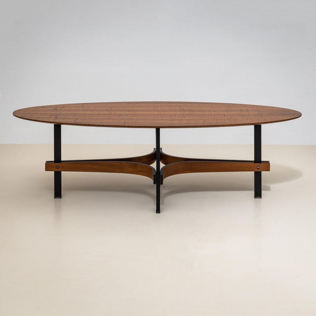 Mid-20th Century Oval Coffee Tables, attributed to Guglielmo Ulrich, Italy For Sale - Image 10 of 10