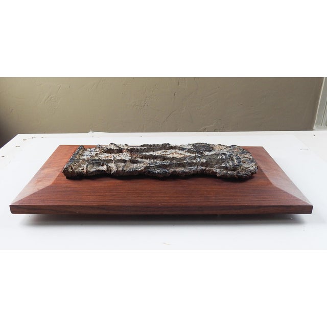 Mid-Century Modern Mid 20th Century Arnold Geissbuhler Abstract Clay Sculpture For Sale - Image 3 of 7