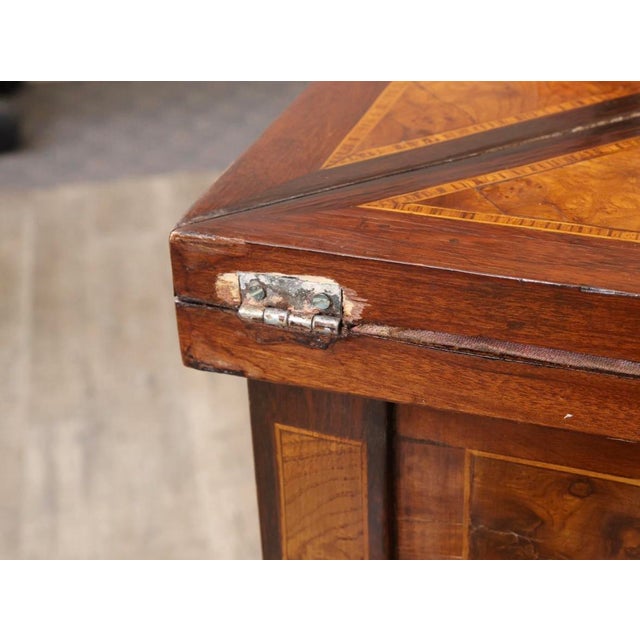 Late 19th Century Victorian Rosewood Handkerchief Envelope Game or Card Table For Sale - Image 10 of 10