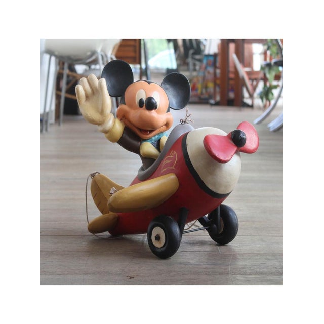 Mickey Mouse in Airplane, 1980s For Sale - Image 9 of 9
