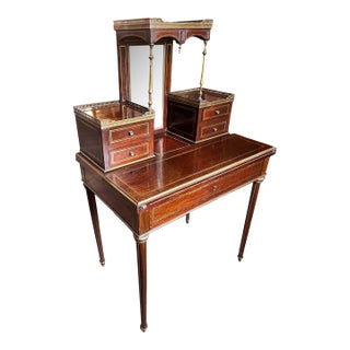 1800s Louis XVI Style “Bonheur Du Jour” Writing Desk. For Sale