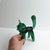 Green Glass Cat Sculpture attributed to Toso et Bagnoli, Empoli, 1950s For Sale - Image 6 of 10