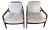 Pair McGuire Knot Lounge Chairs For Sale