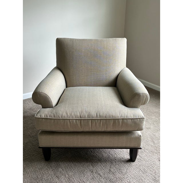 Transitional Pair of Late 20th Century Baker Furniture Lounge Chairs For Sale - Image 3 of 9