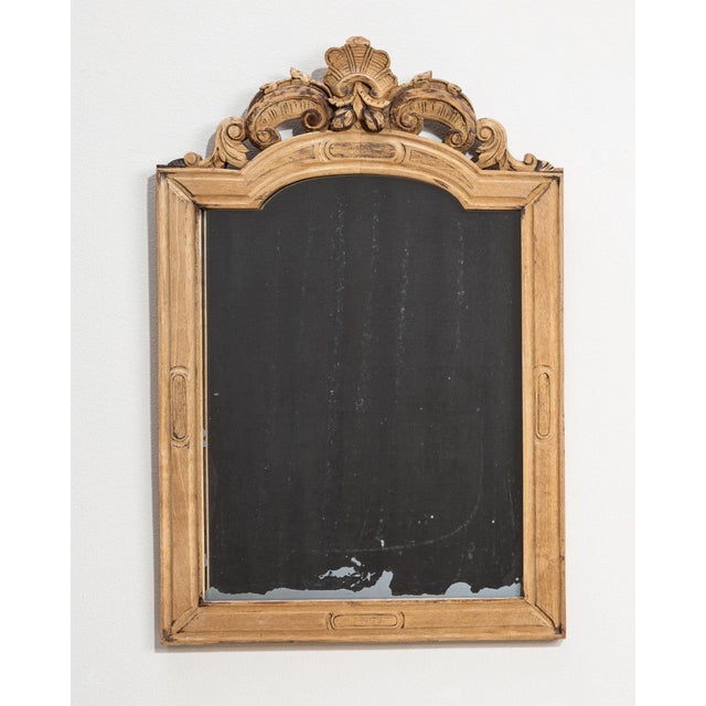 19th Century France Tan Wood Mirror For Sale - Image 4 of 10