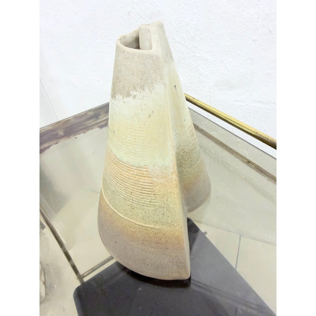 Ceramic Conical Studio Ceramic Vase by Jochen Schimpfle, 1970s For Sale - Image 7 of 10