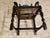 This Antique Art Nouveau Ladderback Black Dining Side Desk Hall Chair with a Cane Seat stands at 41 inches tall, making it...