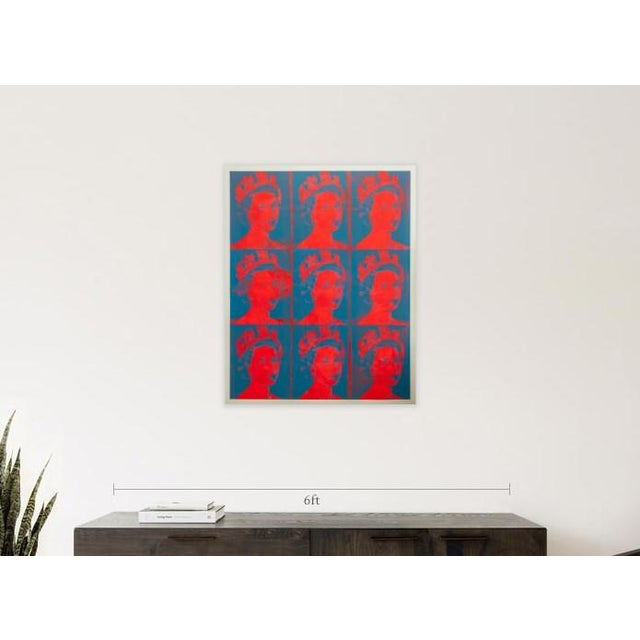 This is a large-scale mixed-media portrait of Queen Elizabeth II. Dimensions are 48x60 inches. I used acrylic and...