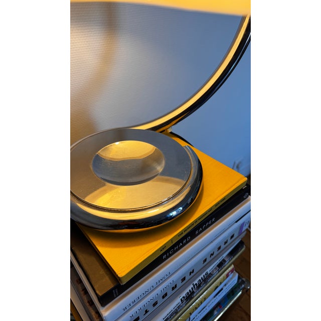 Silver Table Lamp by Elio Martinelli for Arteluce, 1960 For Sale - Image 8 of 9