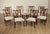 High Quality American Made Solid Mahogany Carved Ball & Claw Set of 8 Dining Chairs with Custom Upholstered Seats,...