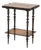 Italian Two-Tier Marquetry Ebonized Games Table, 19th Century For Sale