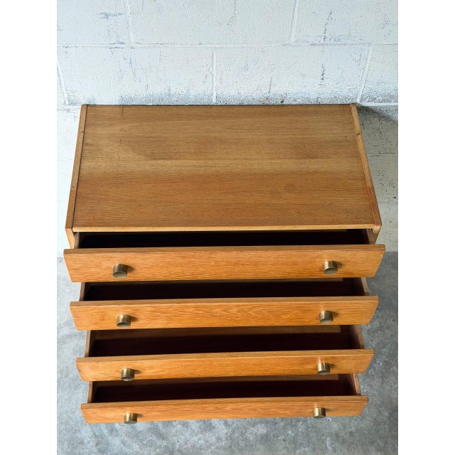 Oak Dresser With 4 Drawers Danish Mid-Century Modern 1960s For Sale - Image 11 of 11