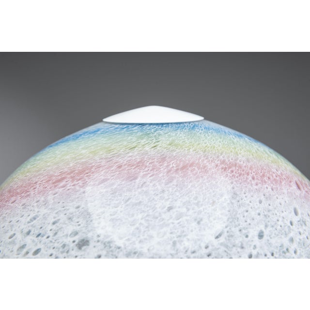 Table Lamp in Bubble Glass with Rainbow Coloured Details from Doria Leuchten, 1970s For Sale - Image 13 of 18
