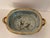 Late 20th Century Vintage Chinoiserie Gilt & Iron-Red Oval Porcelain Fishbowl Planter on Original Wood Stand For Sale - Image 5 of 9