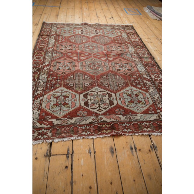 Persian Vintage Distressed Baktiari Rug - 4'9" X 6'8" For Sale - Image 3 of 11