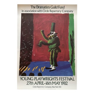 Young Playwrights Festival Poster by David Hockney For Sale