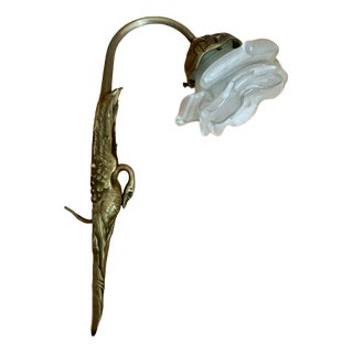 Art Deco Bronze Wall Light by Charles Ranc, 1920s For Sale