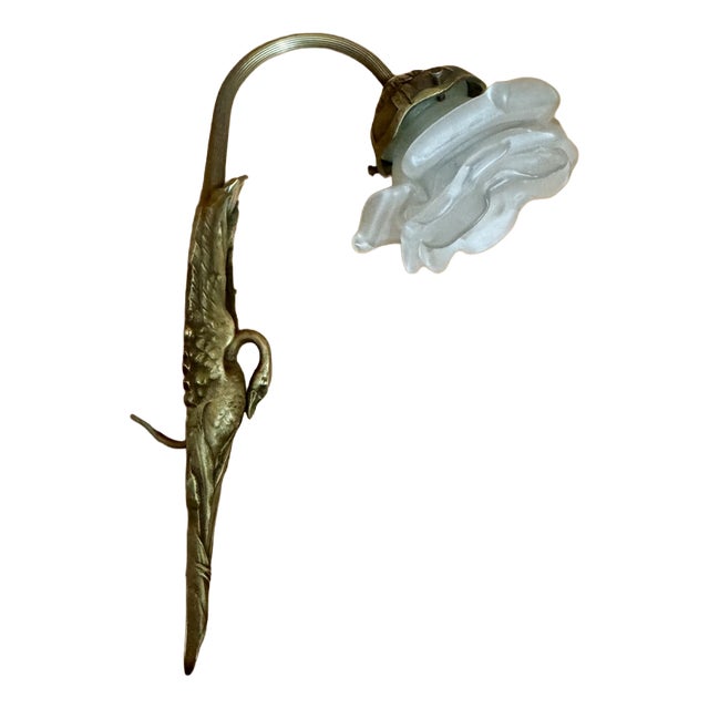 Art Deco Bronze Wall Light by Charles Ranc, 1920s For Sale