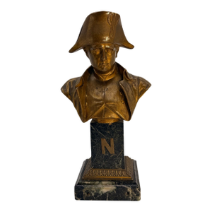 French Bronze Bust of Napoleon I on Marble Base