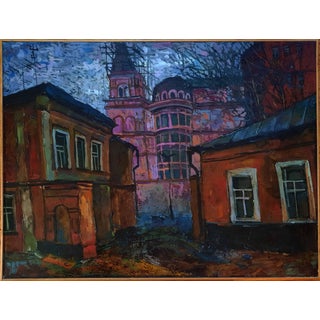 Boris Ivanov (1957–2023), “Bolshaya Polyanka, New Moscow,” 1997 Original Oil Painting For Sale