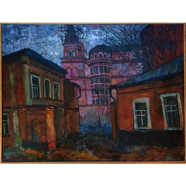 Boris Ivanov (1957–2023), “Bolshaya Polyanka, New Moscow,” 1997 Original Oil Painting For Sale
