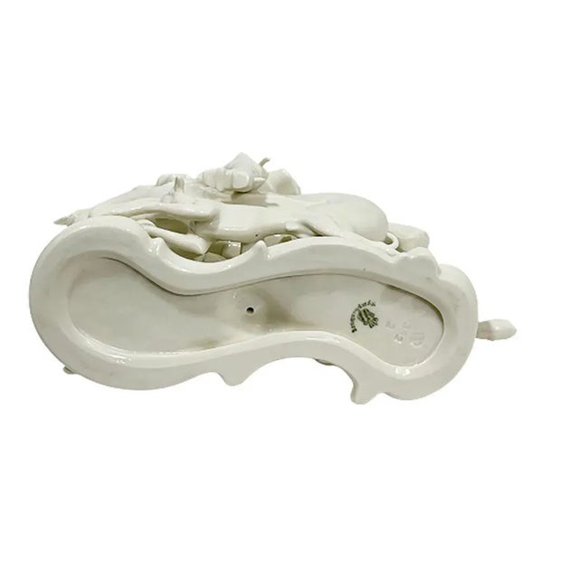 White Porcelain Sculpture by Theodor Kärner Red Hunt for Nymphenburg For Sale - Image 4 of 7